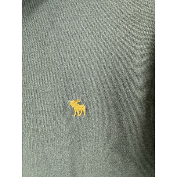 Abercrombie & Fitch Army Green Polo Preppy Coastal Casual Americana Beach XXL - Picture 2 of 6